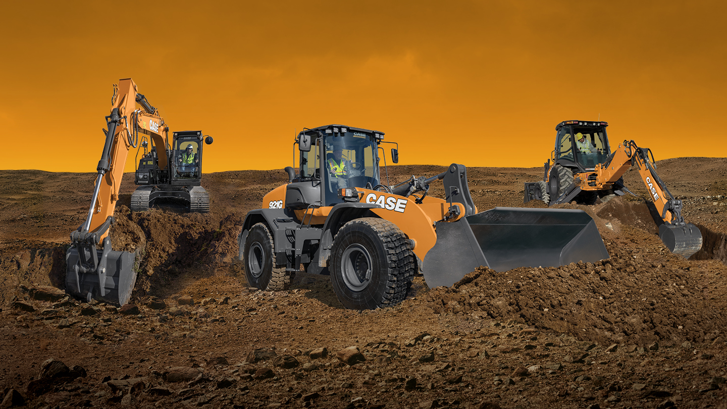 CASE equipment at work on a job site